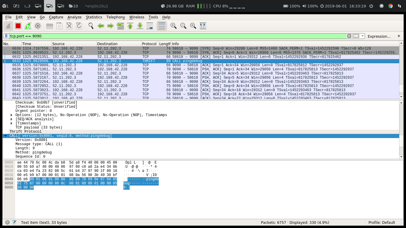 pingdebug Packet